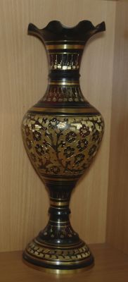 Ваза латунь Индия ручная работа