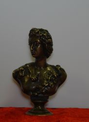 Антикварная бронзовая статуэтка Александра Македонского.Франция,середина 19 века