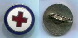 Значок Красного Креста. Тяжелый металл